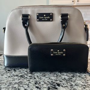 Kate Spade Satchel purse and wallet set